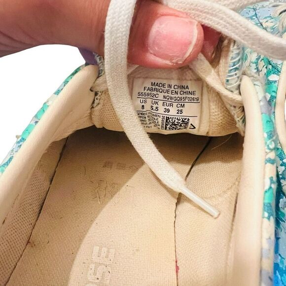 Converse Breakpoint Low Floral blue & white women’s size 8 - Picture 7 of 12